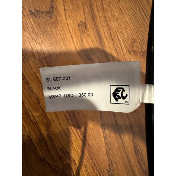 Saint Laurent SL667 Men's Thin Acetate 56MM Pilot Sunglasses Black NWOB - Picture 8 of 10